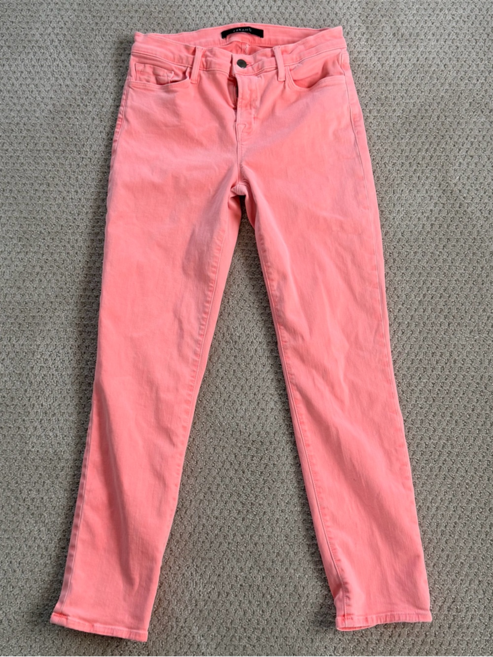J Brand Coral Pink Skinny Jeans